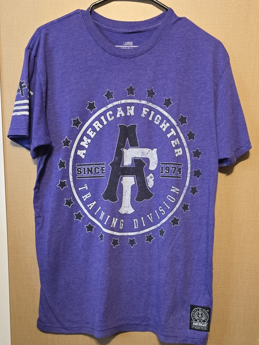 American Fighter Purple Graphic Training Division Tee
